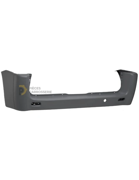 Pare-choc arrière Citroen JUMPY II court - Noir, sans capteurs