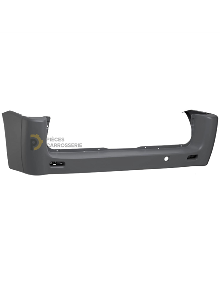 Pare-choc arrière Citroen JUMPY II court - Noir, sans capteurs
