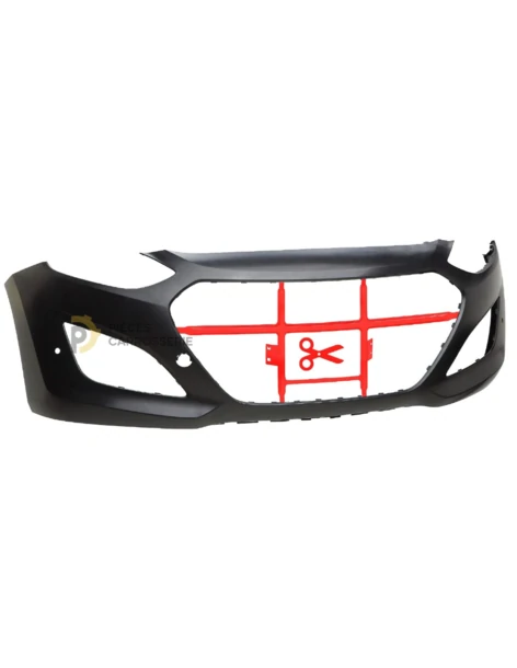 Pare-choc avant Hyundai i30 GD noir avec capteurs - 2012-2015 2