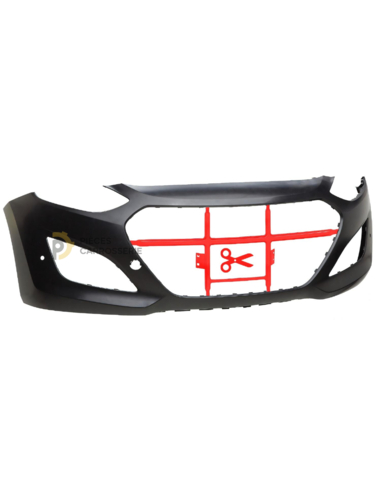 Pare-choc avant Hyundai i30 GD noir avec capteurs - 2012-2015