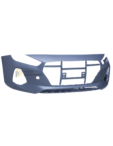 Pare-choc avant Hyundai i30 PD, noir sans apprêt, 2017-2020