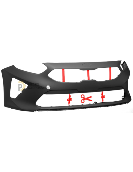 Pare-choc avant KIA CEED CD noir à peindre, modèle 2018+