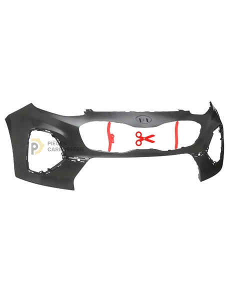 Pare-choc avant KIA SPORTAGE QL noir à peindre - 2018-2021