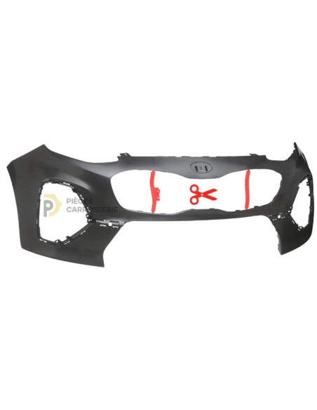 Pare-choc avant KIA SPORTAGE QL noir à peindre - 2018-2021