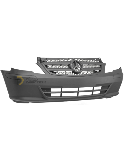 Pare-choc avant noir Mercedes VITO W639 avec grille
