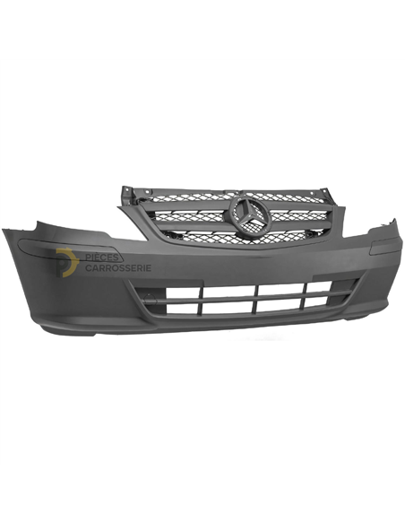 Pare-choc avant noir Mercedes VITO W639 avec grille