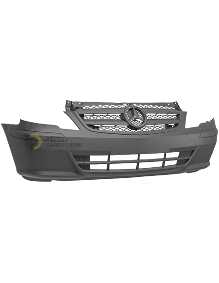 Pare-choc avant noir Mercedes VITO W639 avec grille