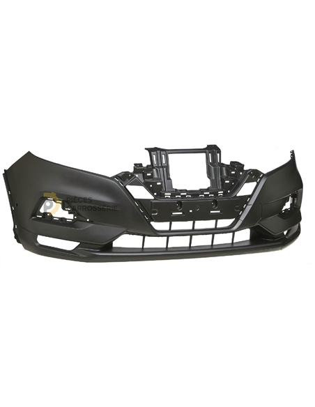 Pare-choc avant Nissan QASHQAI II J11, apprêté, 2 sièges capteurs