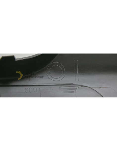Pare-choc Peugeot 2008 inférieur avant noir, sans apprêt 2