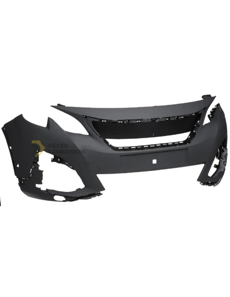 Pare-choc avant Peugeot 3008 LED, apprêté et compatible 2016-2020