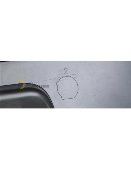 Pare-choc arrière Peugeot 407 apprêté à peindre, phase 1