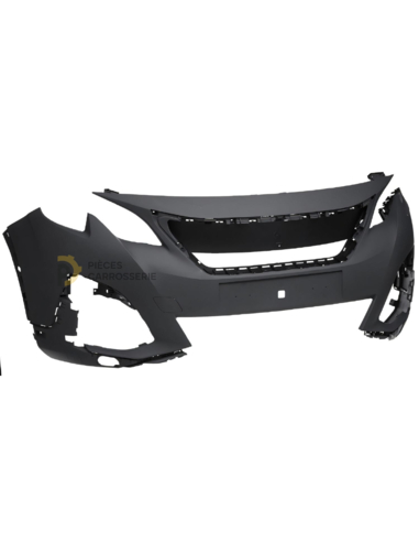 Pare-choc avant Peugeot 5008 LED, prêt à peindre et compatible