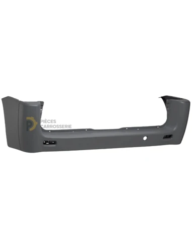 Pare-choc arrière Peugeot Expert II court noir - Modèle 2007-2016