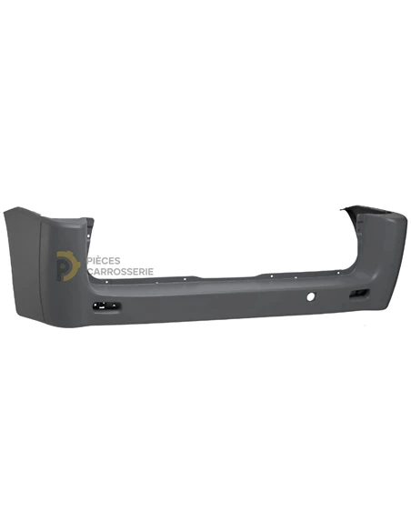 Pare-choc arrière Peugeot Expert II court noir - Modèle 2007-2016