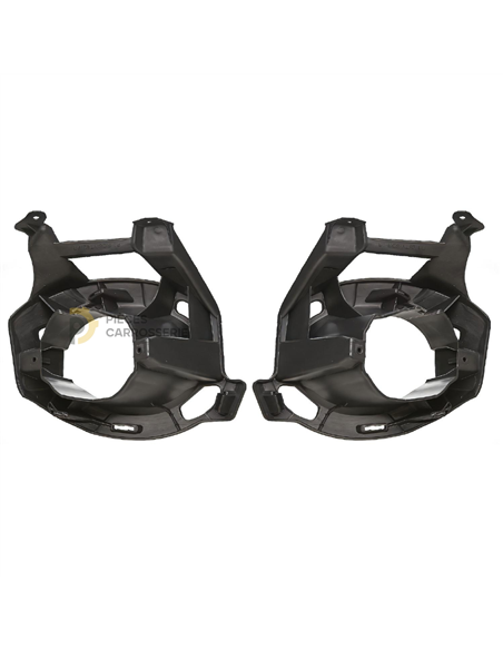 Jeu de Calandre Renault CLIO III avec siège pour phare avant