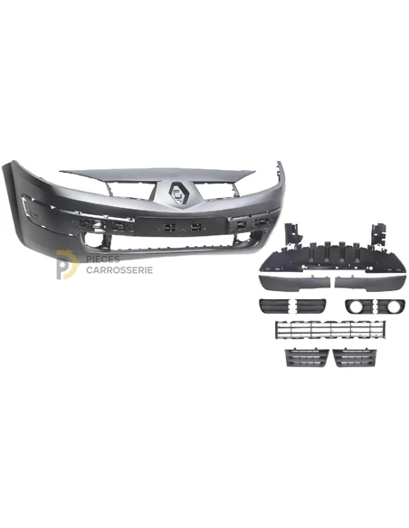 Pare-choc avant Renault MEGANE II avec apprêt et accessoires