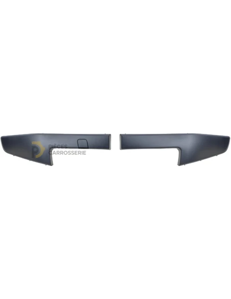 Jeu de moulures noires pour pare-choc avant Renault MEGANE II