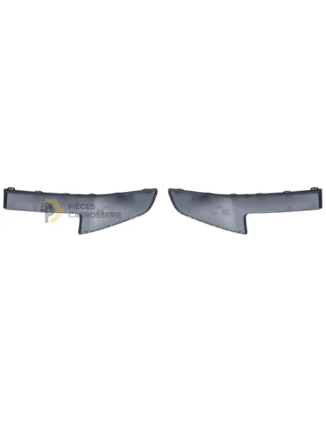 Jeu de moulures noires pour pare-choc avant Renault MEGANE II 2