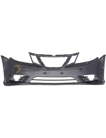 Pare-choc avant Saab 9-3 apprêté, avec sièges lave-phares