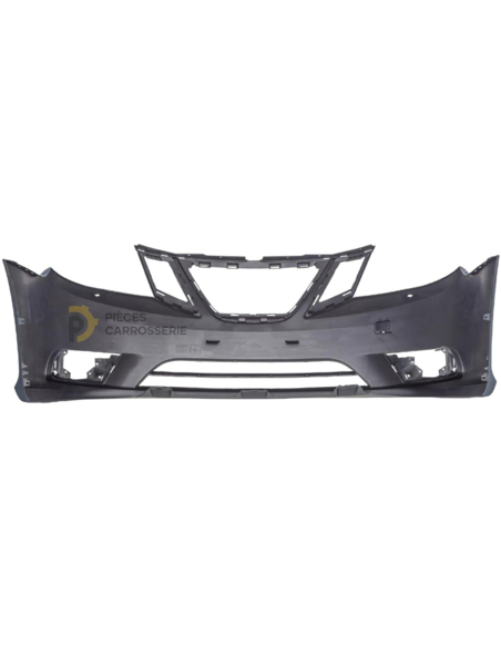 Pare-choc avant Saab 9-3 apprêté, avec sièges lave-phares