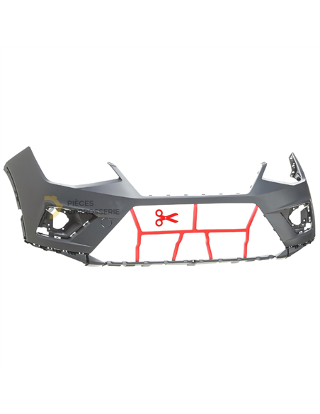 Pare-choc avant Seat ARONA KJ7 apprêté à peindre, compatible 2017-2021