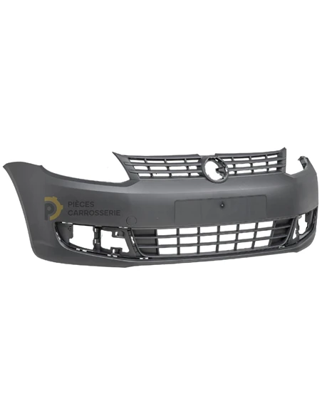 Pare-choc avant Volkswagen Caddy III noir sans apprêt 2010-2015