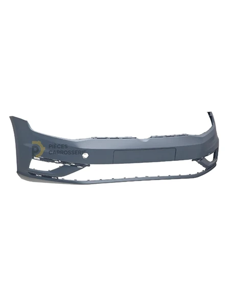 Pare-choc avant Volkswagen GOLF VII à peindre, avec porte-plaque