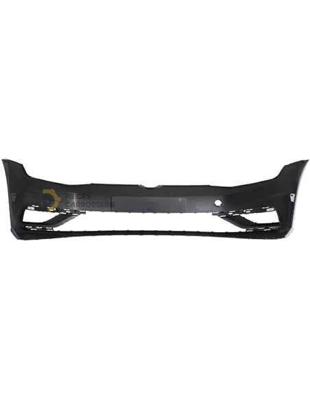 Pare-choc avant Volkswagen GOLF VII à peindre, avec porte-plaque