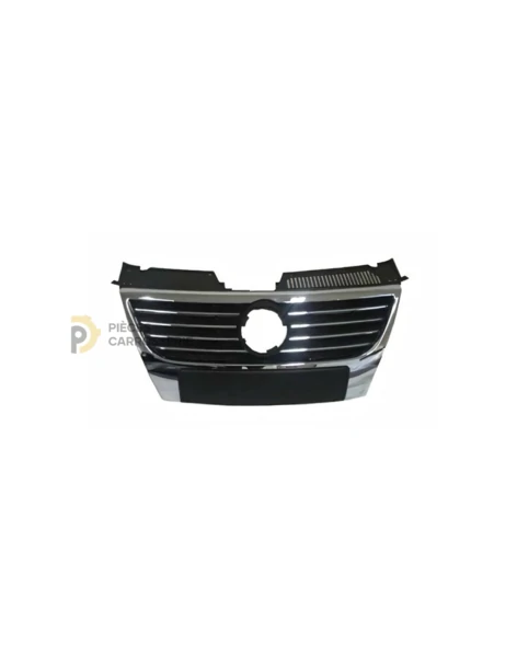 Grille noire chromée pour VOLKSWAGEN PASSAT B6 2005-2010