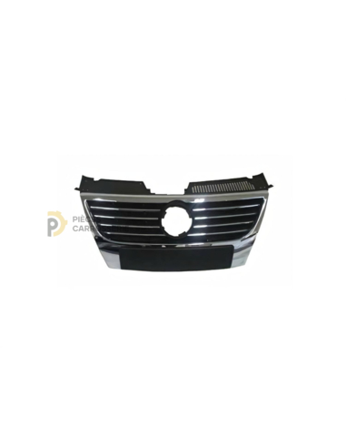 Grille noire chromée pour VOLKSWAGEN PASSAT B6 2005-2010