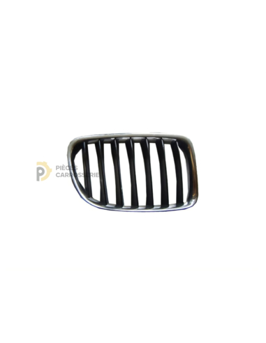 Grilles noires avec entourage chrome pour BMW X1 E84 07/09-08/12