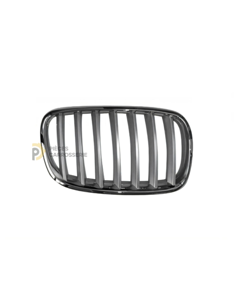 Grille titane et entourage chromé pour BMW X5 II (E70)