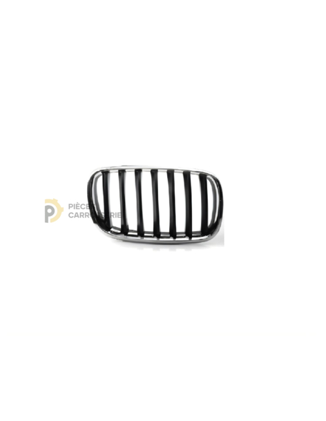 Ensemble grille noire et entourage chromé pour BMW X6 I (E71)