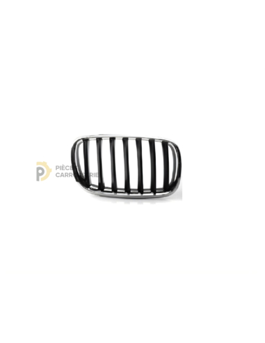 Ensemble grille noire et entourage chromé pour BMW X6 I (E71)