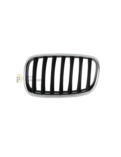Entourage chromé et grille noire pour BMW X5 II (E70) 2007-2014