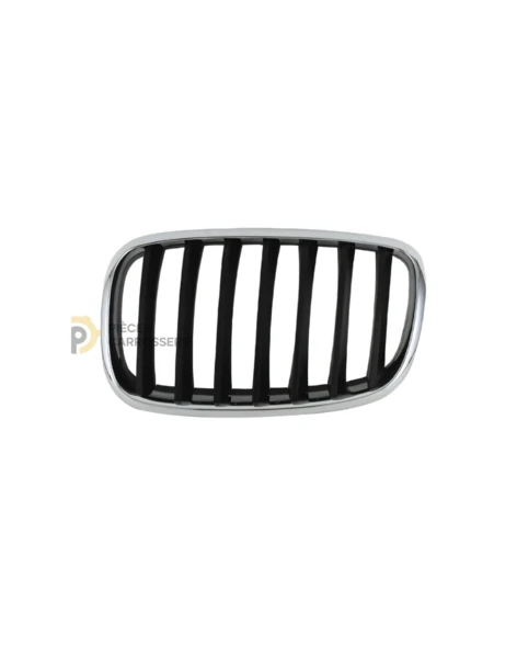 Entourage chromé et grille noire pour BMW X5 II (E70) 2007-2014