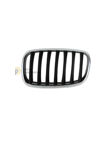 Entourage chromé et grille noire pour BMW X5 II (E70) 2007-2014
