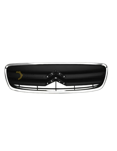 Grille noire ouverte pour CITROEN C2 (09/03-01/10) - Chromée