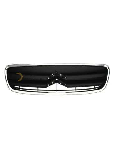 Grille noire ouverte pour CITROEN C2 (09/03-01/10) - Chromée