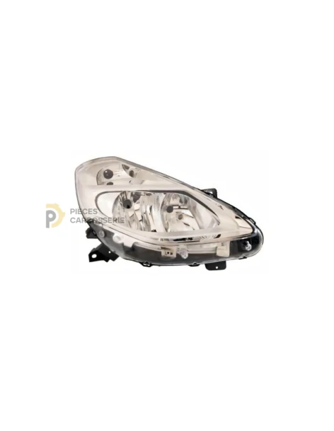 Phare H7 pour RENAULT CLIO III II - chrome, réglage électrique