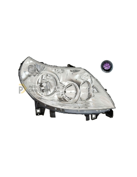 Lampe H7/H1 pour PEUGEOT BOXER II, réglage électrique