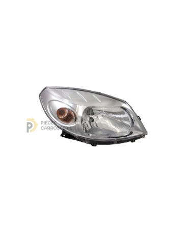 Lampe H4 cuvelage chrome pour DACIA SANDERO I et STEPWAY I