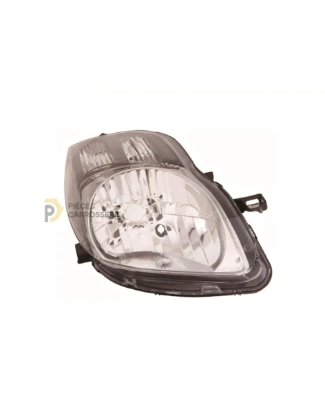 Lampe H4 Toyota Yaris II phase 2 - Montage Valeo, réglage électrique