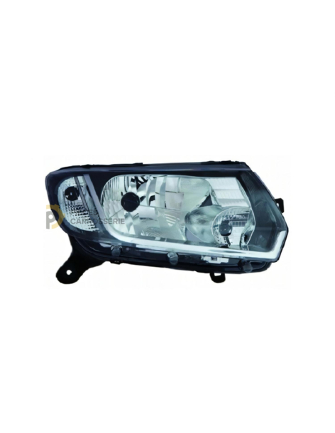 Lampe H4 compatible DACIA SANDERO II - réglage manuel, fond noir