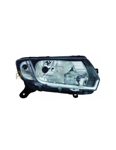 Lampe H4 compatible DACIA SANDERO II - réglage manuel, fond noir