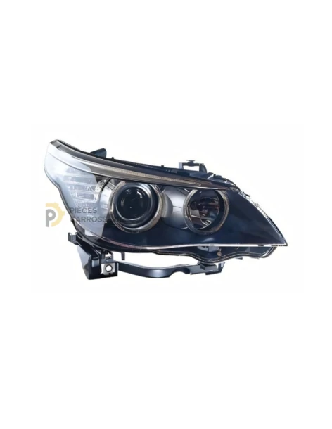 Lampes H7 pour BMW Série 5 E60/E61 - Fond noir, réglage électrique