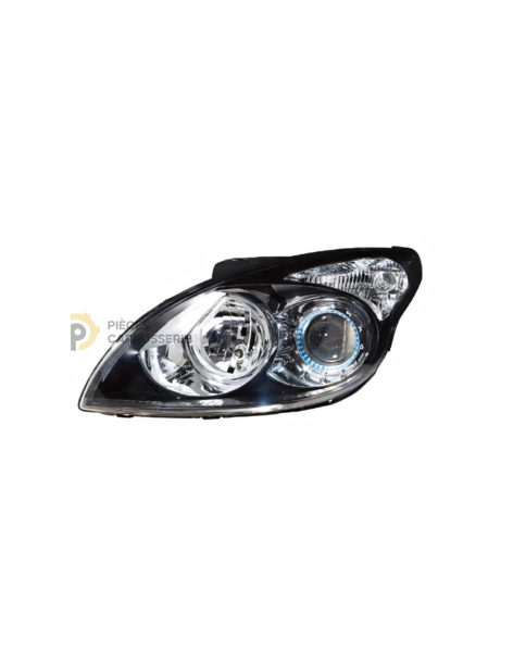 Lampe H7 H1 pour Hyundai i30 I - Réglage électrique noir
