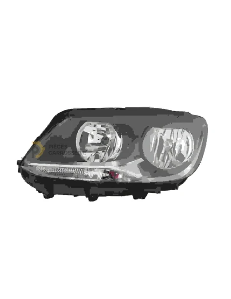 Phare H7/H15 pour VW Caddy III phase 2 - Électrique Noir