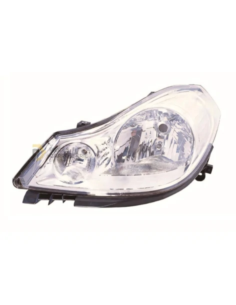 Phares RENAULT CLIO III Phase 1 H4 Électrique Chromé 2005-2009