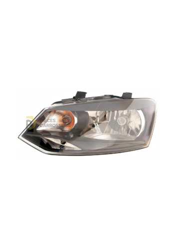 Lampes H4 pour VOLKSWAGEN POLO V - Fond noir, réglage électrique